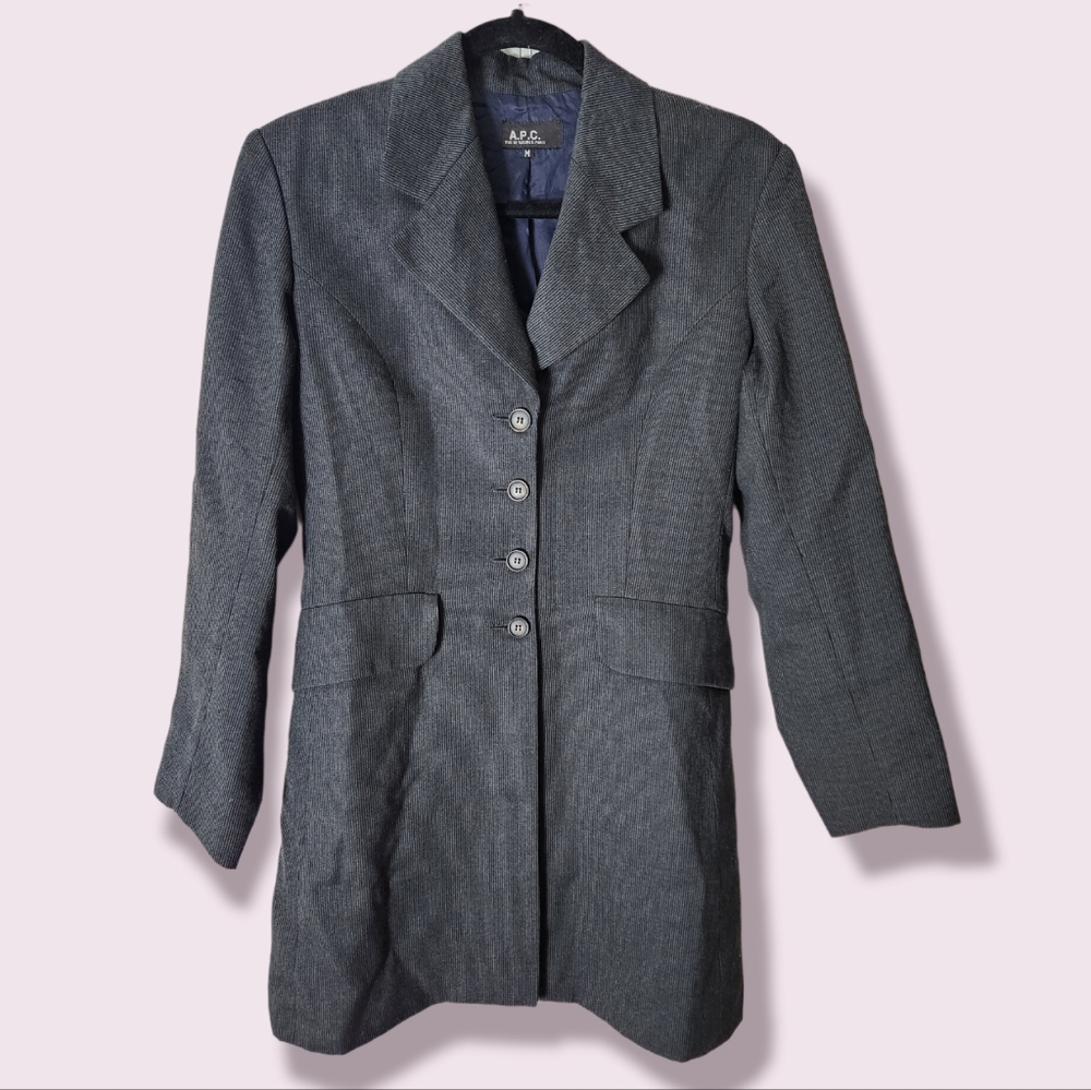 APC Pin Striped Blazer Coat